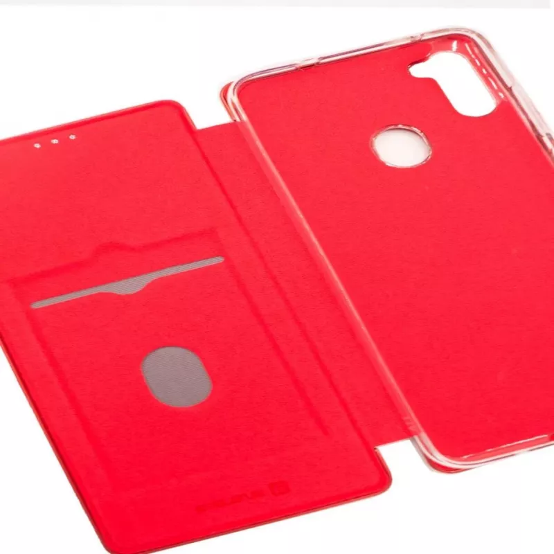 Evelatus Samsung Galaxy A11 book case wallet style vínovo červená