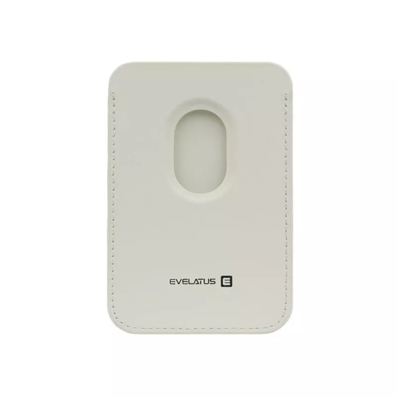 Evelatus Universal PU kožená peňaženka s MagSafe biela
