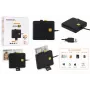 iLike 4-in-1 USB čítačka smart kariet s podporou SIM, SD a micro-SD, CAC čítačka pre preukazy, bankové karty, eID a pamäťové karty, čierna
