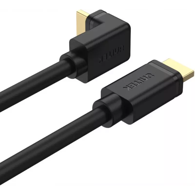 UNITEK Y-C1009 HDMI 2.0 kábel 270-stupňový zahnutý 4K 3m čierny