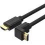 UNITEK Y-C1009 HDMI 2.0 kábel 270-stupňový zahnutý 4K 3m čierny