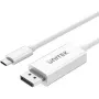 UNITEK USB-C 3.1 na DisplayPort kábel 1,8m - 4K@60Hz - čierny