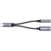 UNITEK USB-C na 3,5mm audio konektor & USB-C 60W PD adaptér (Space Grey)