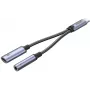 UNITEK USB-C na 3,5mm audio konektor & USB-C 60W PD adaptér (Space Grey)
