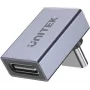 UNITEK USB-C na USB-C 90-stupňový uhlový adaptér 40Gbps 240W Space Gray