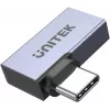 UNITEK uhlový plochý adaptér USB-C na USB-C 40Gbps