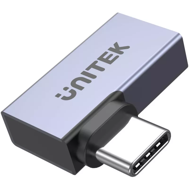 UNITEK uhlový plochý adaptér USB-C na USB-C 40Gbps