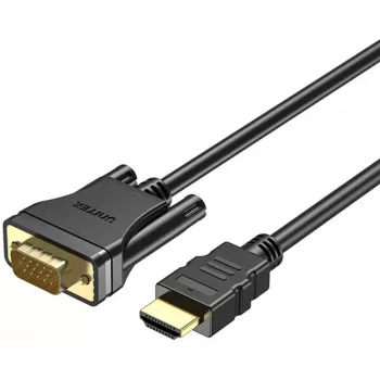 UNITEK HDMI-na-VGA kábel, Full HD 1080p, 60Hz, 2m, čierny