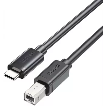 UNITEK USB-C na USB-B 2.0 tlačiarňový kábel 3m čierny