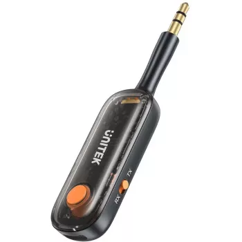 UNITEK 2-in-1 Bluetooth 5.3 adaptér vysielač/prijímač audio 10m dosah čierny