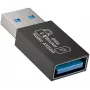 UNITEK USB-A Data Blocker adaptér - Charge-Only, čierny