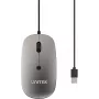 UNITEK SlimTrack 1600DPI drôtová optická myš, sivá