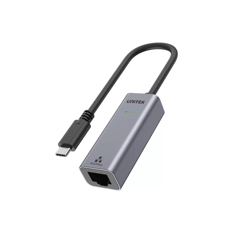 UNITEK USB-C na Gigabit Ethernet adaptér 1Gbps - Space Gray
