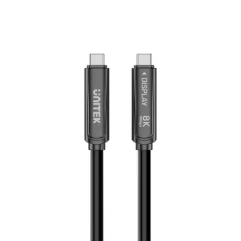 UNITEK USB-C Active Optical Cable 7m – 10Gbps, PD60W, 8K@30Hz, čierna
