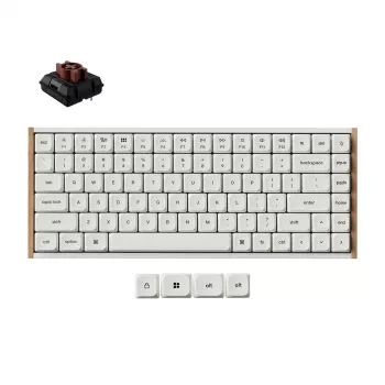 Keychron K3U-Q3Z 75% Milk POM Brown Switch 8K mechanická klávesnica