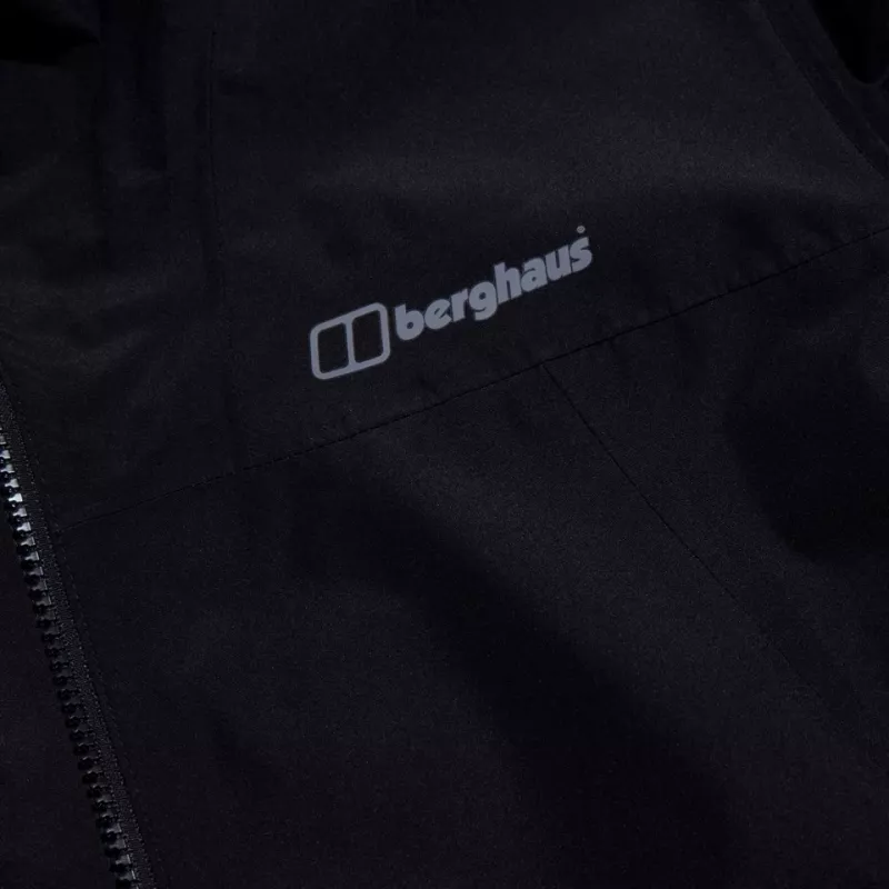BERGHAUS Deluge Pro 3.0 pánska nepremokavá bunda, veľkosť M, čierna
