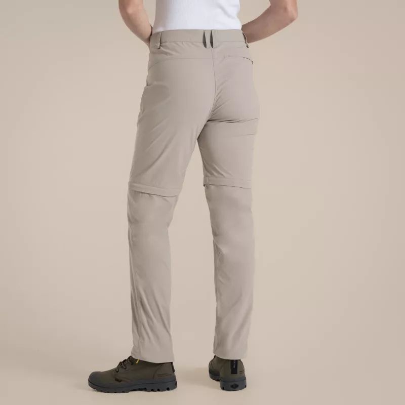 Craghoppers NosiLife Pro Convertible Trouser III dámske turistické nohavice - Soft Mushroom