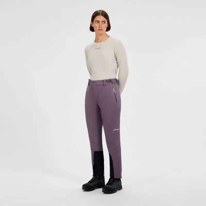 Berghaus Ridge-Roamer 3L WP softshellové nohavice - Purple Planet (dámske, XS)