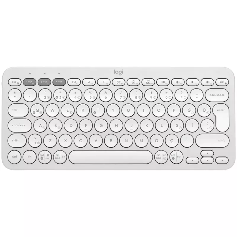 Logitech Pebble Keys 2 K380s bezdrôtová klávesnica, Tonal White