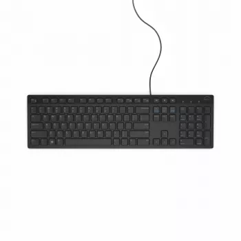 DELL KB216 USB nemecká čierna drôtová klávesnica