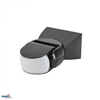 BEMKO PIR pohybový senzor 1200W 180° IP65 čierna