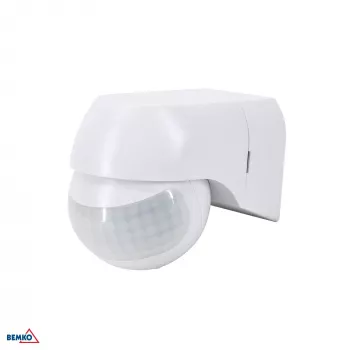 BEMKO PIR pohybový senzor 800W 180° biela