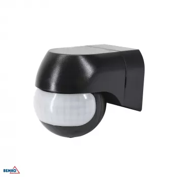 BEMKO PIR pohybový senzor 800W 180° čierna