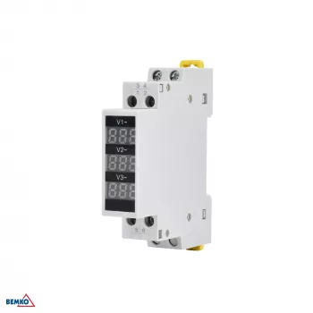 SCHELINGER 3-fázový digitálny indikátor napätia 80-500V AC DIN lišta