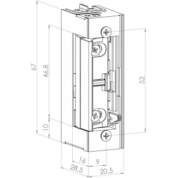 SCOT ES-S1224N symetrický elektrický otvárač s nízkou spotrebou