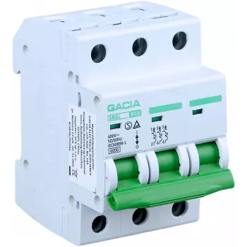GACIA SB6L B 3P 6A istič, 6kA, charakteristika B, 3-pólový, 6A