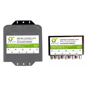 AXING SUMATOR DIGISAT QUAD+TV DQTC-104 multiswitch 8 satelitných vstupov 1 terestriálny vstup 4 účastnícke výstupy