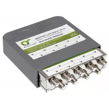 AXING SUMATOR DIGISAT QUAD+TV DQTC-104 multiswitch 8 satelitných vstupov 1 terestriálny vstup 4 účastnícke výstupy