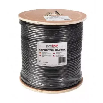 CONOTECH NS-752 koaxiálny kábel NS100 TRI gelom plnený čierny - rolka 300m