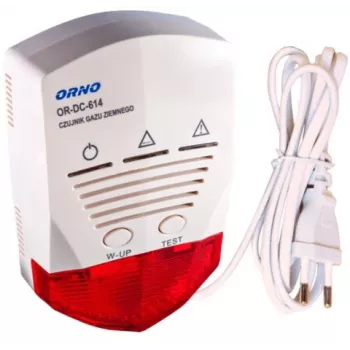 ORNO OR-DC-614 detektor zemného plynu (metán, CNG, LNG) 230V