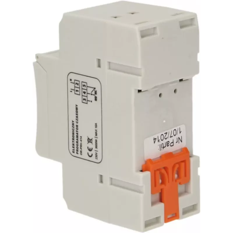 ORNO OR-PRE-414 digitálne spínacie hodiny, DIN lišta, 230V AC, 16A, 1 kanál