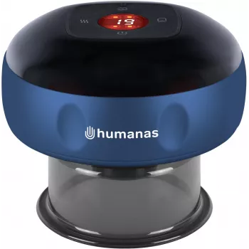 Humanas BB01 Plus elektronický masážny prístroj na baňkovanie - modrý