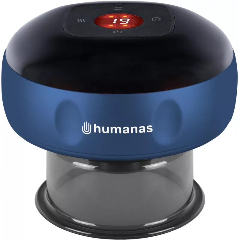 Humanas BB01 Plus elektronický masážny prístroj na baňkovanie - modrý