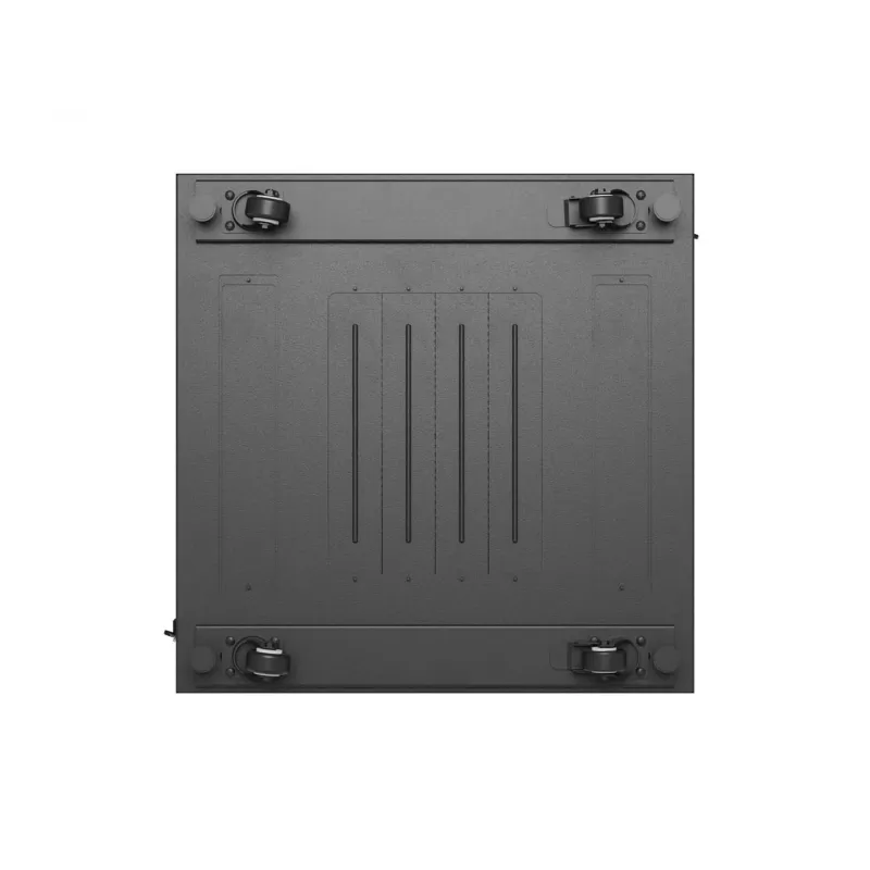 Lanberg 19 palcový 18U 600x600 čierny stojanový rozvádzač s perforovanými dverami (Flat Pack)