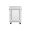 Lanberg FF01-6615-23SL Voľne stojaci 19 palcový rozvádzač 15U 600x600 sivý perforované dvere LCD Flat Pack