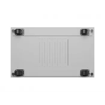 LANBERG 19 palcový 42U stojanový rozvádzač 600x1000 mm sivý, tvrdené sklenené dvere, LCD displej, Flat Pack