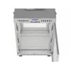 Lanberg 19 palcový 15U 600x800 sivý stojanový rozvádzač s perforovanými dverami a LCD (Flat Pack)