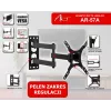ART AR-57A Pevný TV nástenný držiak pre LED/LCD 17-42 palcov čierny