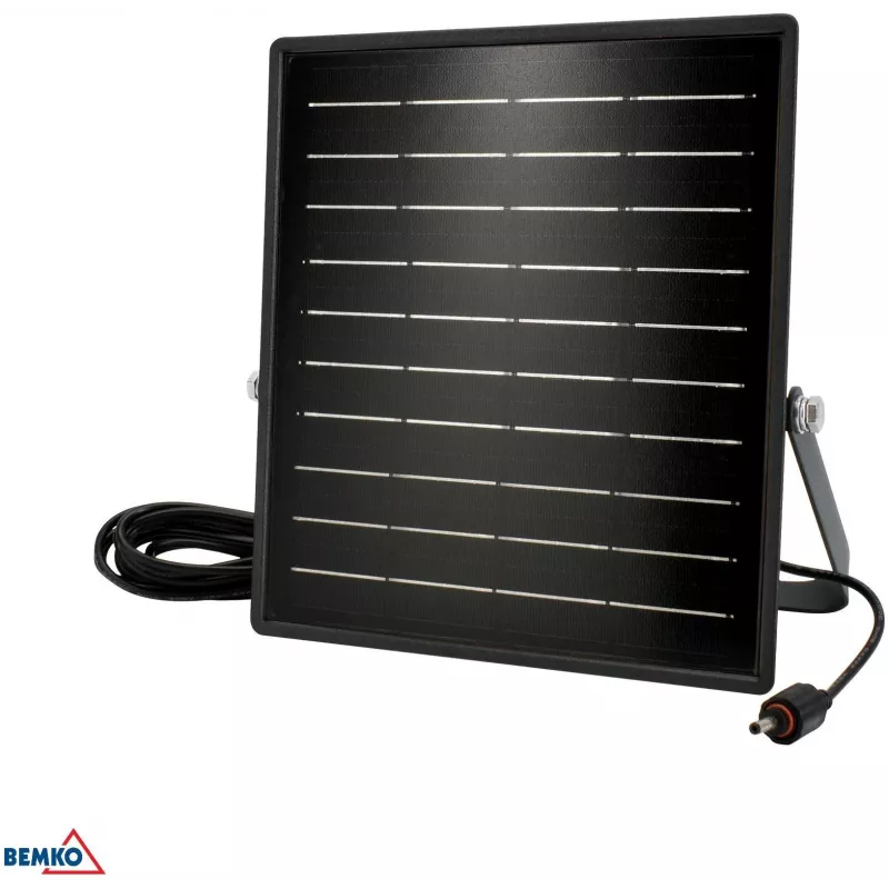 BEMKO SOLPAR solárne LED reflektory 10W 1500lm 3000/4000K IP65 čierna s PIR senzorom