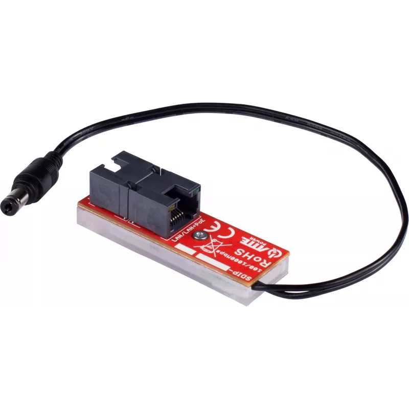 ATTE SDIP-12-124 pasívny PoE injektor 12V 24W Gigabit DIN lišta