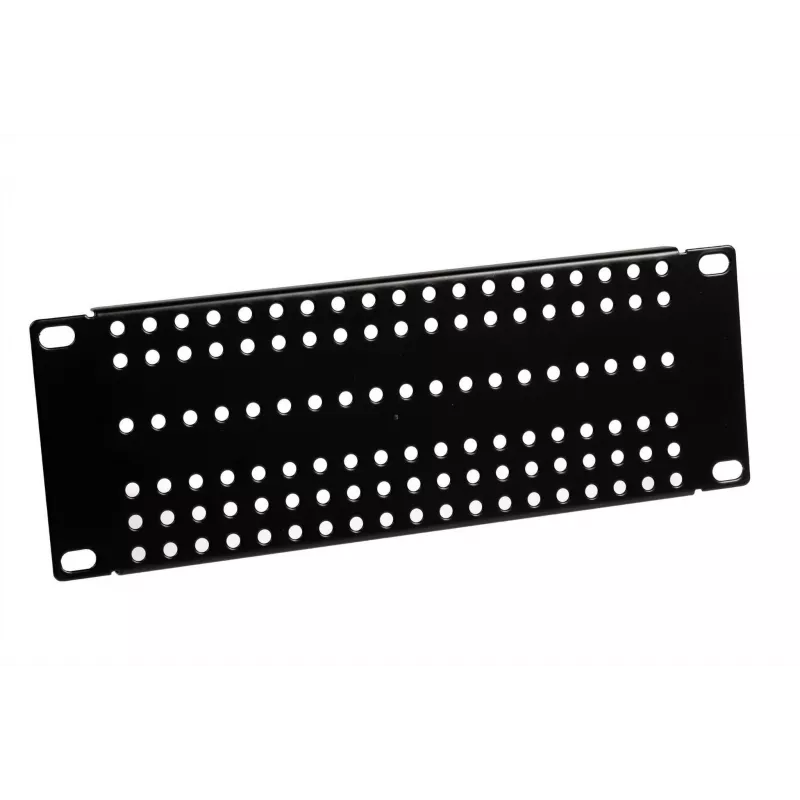 ATTE ADD-RACK10-2U1 10-palcový 2U rackový montážny adaptér s rovnými otvormi, čierny