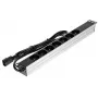 DELTA PD-7/RACK/IEC 19-palcový 1U Basic PDU so 7 Schuko zásuvkami, IEC C14 vstup, 2m kábel, 16A, čierna