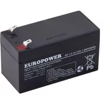 EUROPOWER EP 1.2-12 AGM batéria 12V 1,2Ah (životnosť 6-9 rokov)