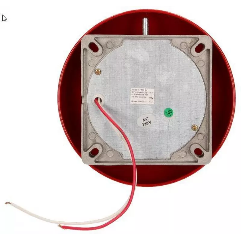 ORNO OR-DP-ML-131 Školský zvonček 230V AC 85dB červený oceľ
