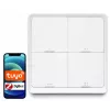 LUXURY-GOODS SC04 ZigBee TUYA Smart Scene Switch – 4 tlačidlá, 12 scén, biela