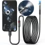 MBG Duálna endoskopická inšpekčná kamera 2m kábel 7 LED 2x Full HD Wi-Fi pre iPhone Android